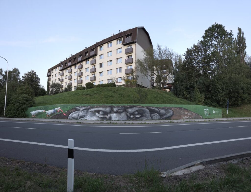Nástěnná malba ve Frenštátě pod Radhoštěm